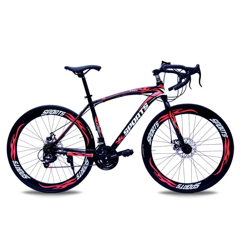 SKIG Road Bike Bike 700C Adult Variable Speed Bend Disc Brake City Race Men's And Women's Gift Bikes