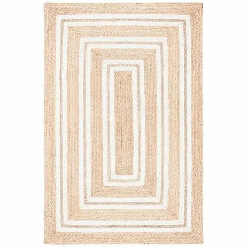 Rug 100% Natural Braided Jute Reversible Modern Living Area carpet outdoor Rugs