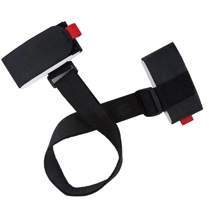 Nylon Skiing Bags Adjustable Pole Shoulder Hand Carrier Lash Handle Straps Porter Hook Loop Protecting For Ski Snowboard image 5