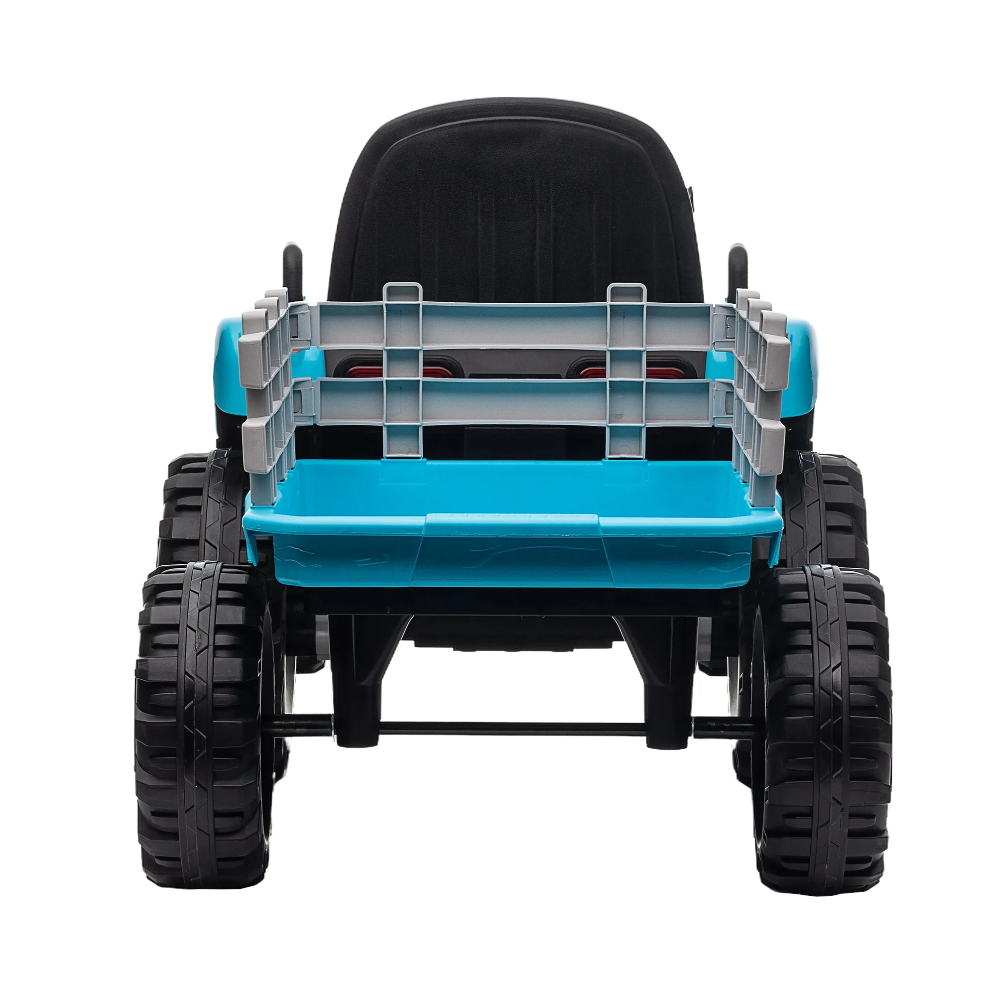 Ride on Tractor with Trailer,12V Battery Powered Electric Tractor Toy w/Remote Control,electric car for kids,Three speed adjusta