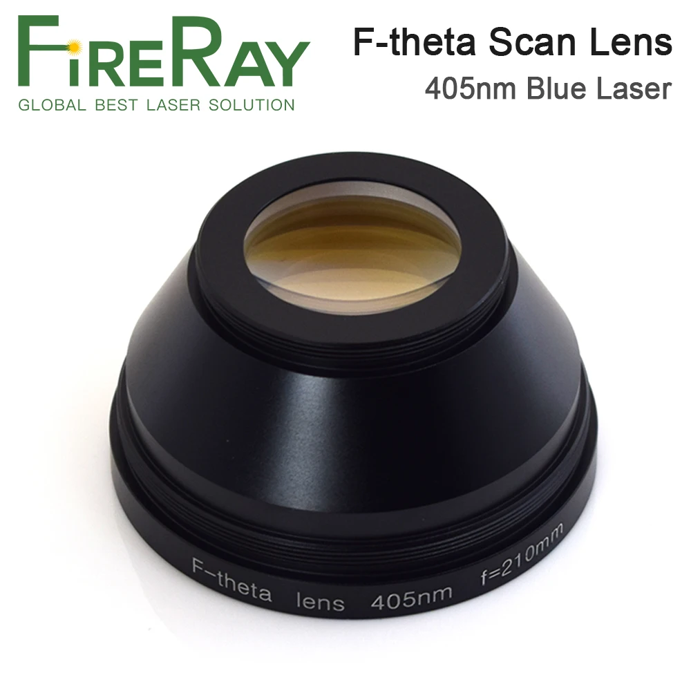 FireRay 3D 프린터 기계용 블루 레이저 렌즈, 405nm F-세타 스캔 렌즈, 50x50-300x300 FL 110-430 나사, M85