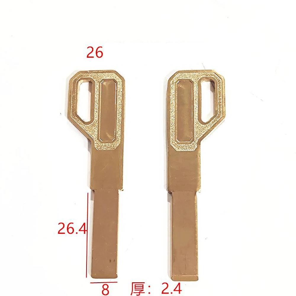 JMCKJ Best Quality Lock Cylinder Double Sided Flat Panel Padlock Key Blanks Locksmith Supplies Blank Keys 10 pcs/lot