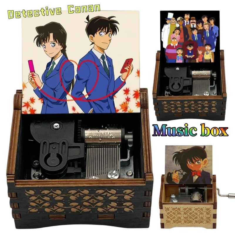 

Detective Conan Wooden Music Box Cute and Stylish Cartoon Personalized Creative Ran Mouri Music Box Birthday Gift for Friends