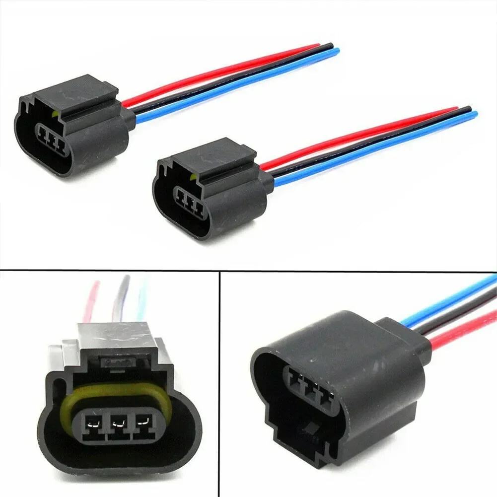 Adaptador de arnés de cables de 2 piezas, conector hembra DC12V, tipo de bombillas H13 9008, enchufe LED de repuesto útil