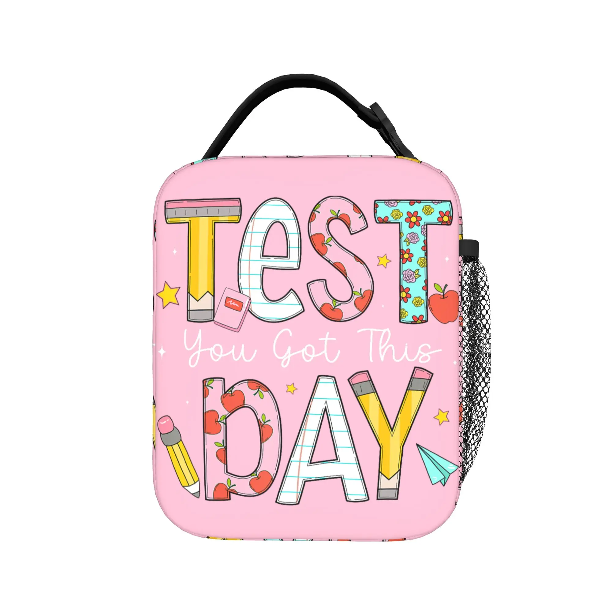 Test Day You Got This for Teacher State Testing Lunch Bag  Kawaii Lunch Box For Child Insulated Cooler Bag Thermal Tote Handbags