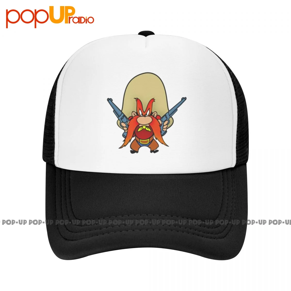 Yosemite Sam Cowboy 49Er Pistol Shooting Revolvers Cartoon Wild We Baseball Cap Trucker Hats Breathable Sports