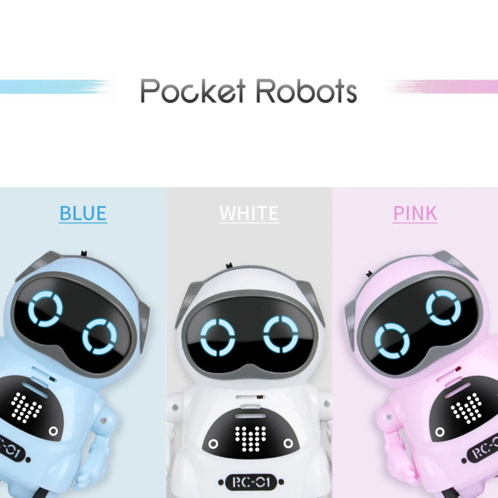 

Controlled RC Robot Kids Interactive Talking Dancing Toy LED Lights Music Mini Educational Robotic Kit for for Boys