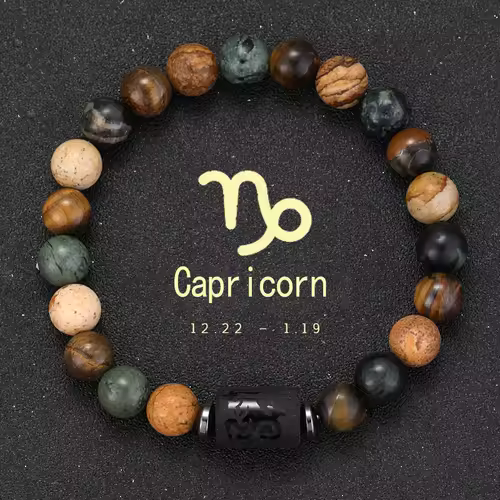 12 Zodiac Bracelets Natural Stone Cancer Virgo Leo Libra Bracelet Couples Friendship Gifts Bracelets jewelry pulsera hombre - Image 20