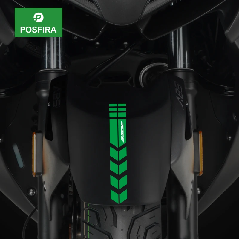 POSFIRA Motorcycle Front Fender Sticker Vinyl Decals for Zontes 350E 350 E E350 2023 2024 2025 Mudguard Accessories
