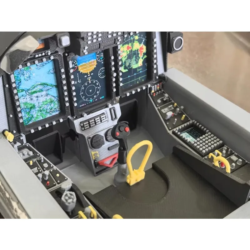 FPV Cockpit Scale Interior 3D Printed Simulation Upgrade Parts for HobbyKing Avios Super Tucano 1600mm RC Airplane