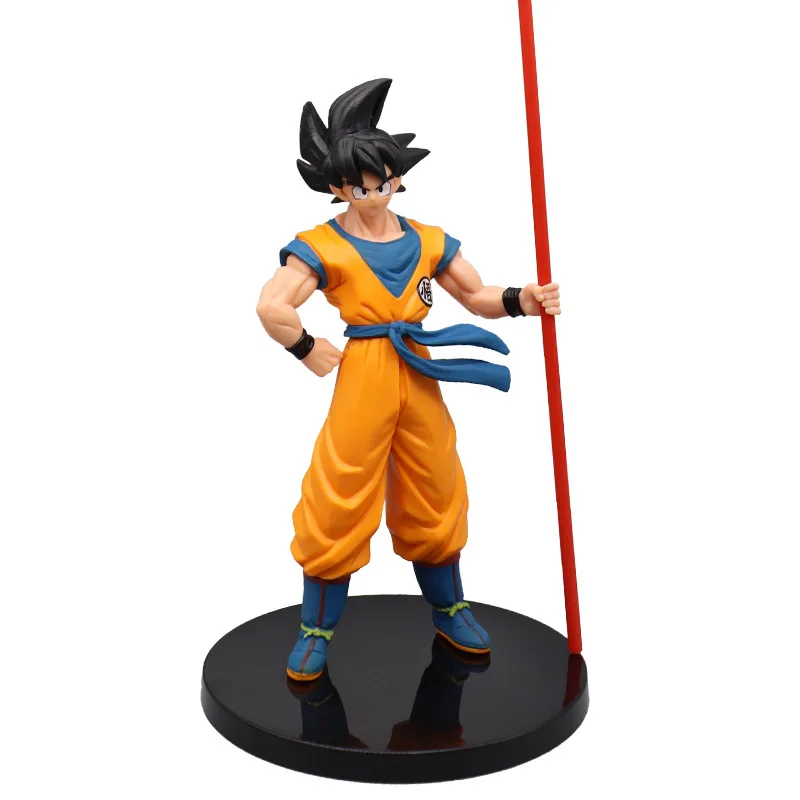 22cm Dragon Ball Son Goku Action Figure Anime Super Saiyan Model Childhood Memories PVC Statue Dolls Children Toys For Kids Gift image 2