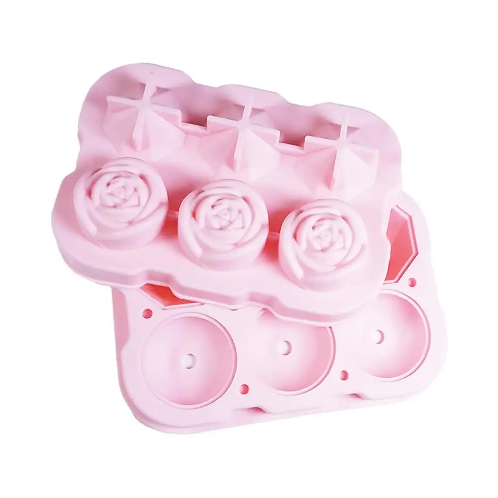 

Rose Ice Cube Mold Silicone Ice Cube Tray Set Rose Ball Maker for Cocktails Whiskey Juice Easy Release Mold Bpa-free Ice Molds