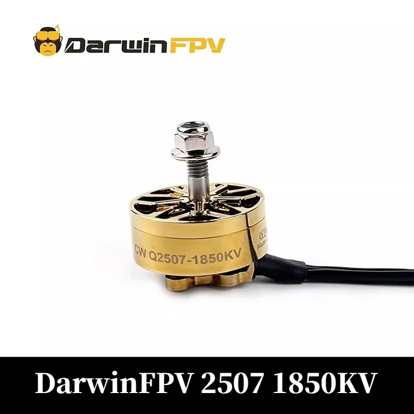 

1PCS DarwinFPV 2507 1850KV Brushless Motor 12N14P 4mm Shaft 3-6S FPV Drone RC Quadcopter