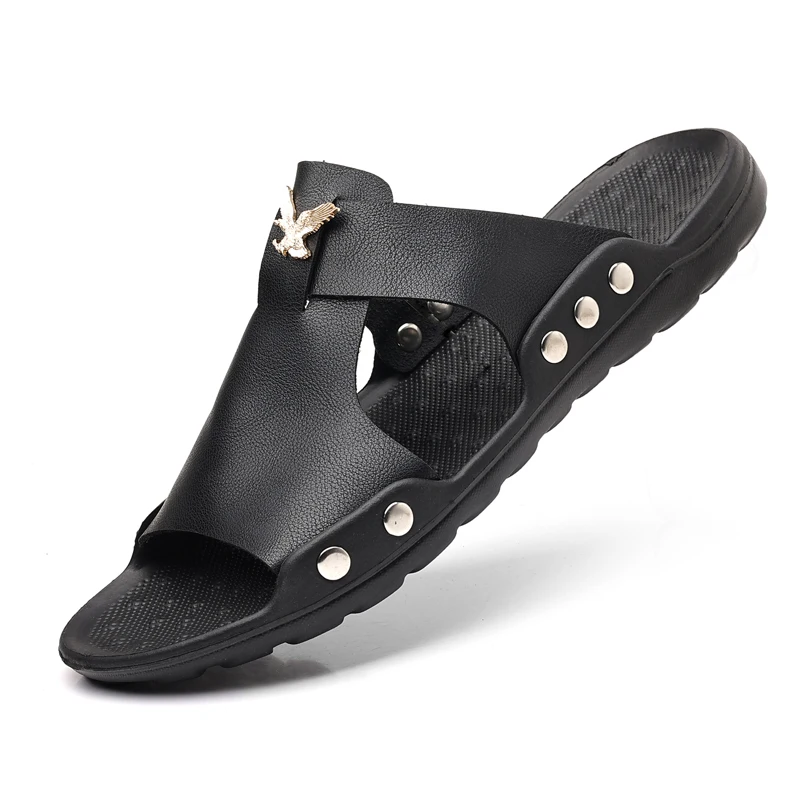 YRZL Herrenschuhe, Sommer-Hausschuhe, Herren-Innenrutschen, lässige Sandalen, leichte, atmungsaktive Strand-Hausschuhe für Herren, Sandalen – Detail 10