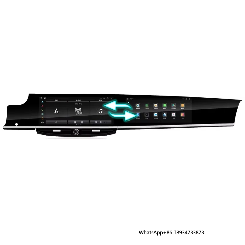 Dual 12.3" Android Touch Screen Car Dvd Player Interactive Screen  for Porsche Panamera 2010-2016 Gps Navigation Radio Carplay