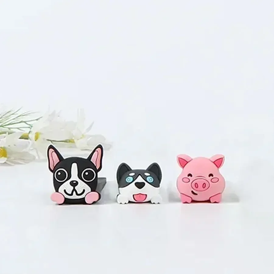 Cute Cartoon Door Stop Silicone Reusable Shock Absorber Block Door Stopper Handle Stopper Home Door Anti-collision Stopper