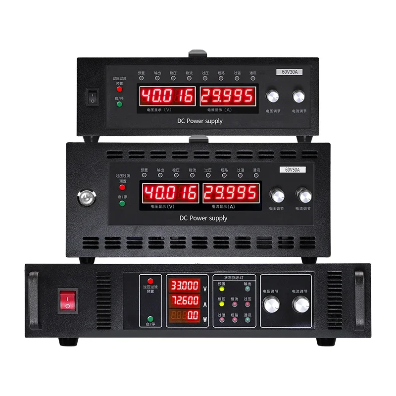 

Adjustable Variable DC Power Supply 100V-500A Modbus-RTU RS485 for Industrial Applications