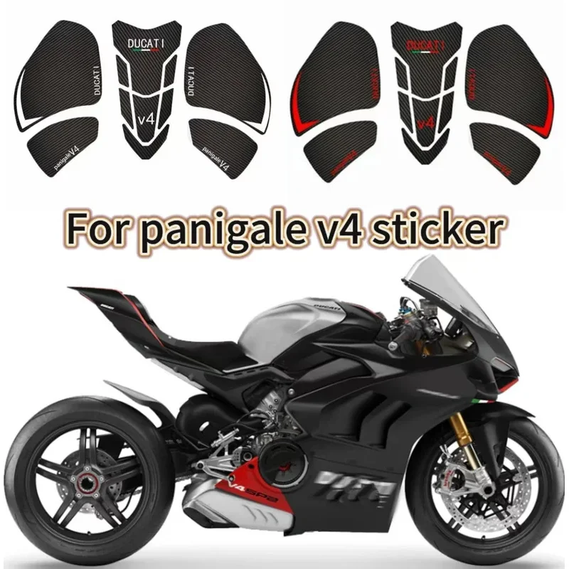 

2018 2019 2020 2021 2022 Anti-Slip Stickers For Ducati Panigale V4S Fishthorn Side Calcomanines