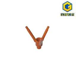 Eske Kouri Parts Bausteine Ziegel GDS-90486 Technischer Blumenstiel, kompatibel mit Lego 24855, Kinderspielzeug, baut zusammen