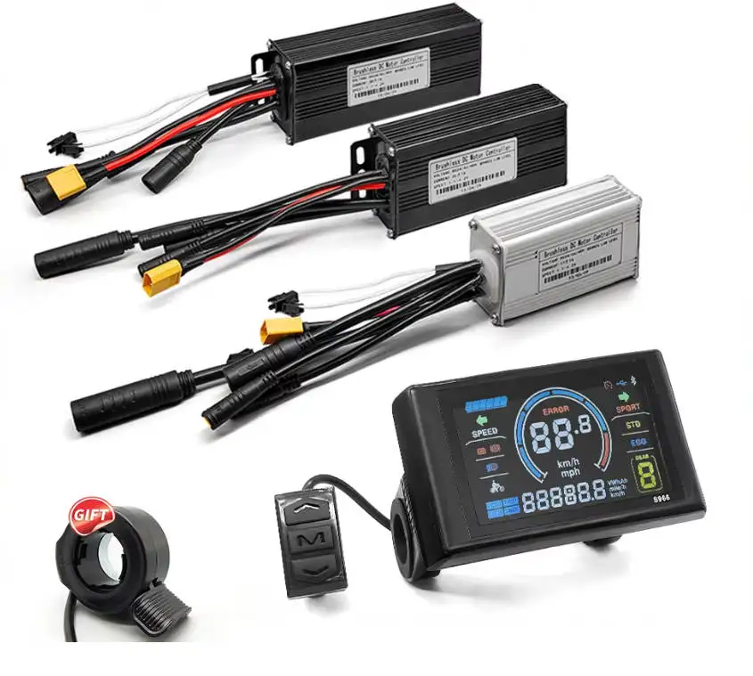 

Display Compatible Hall and Hall Free Hub Motor Controller