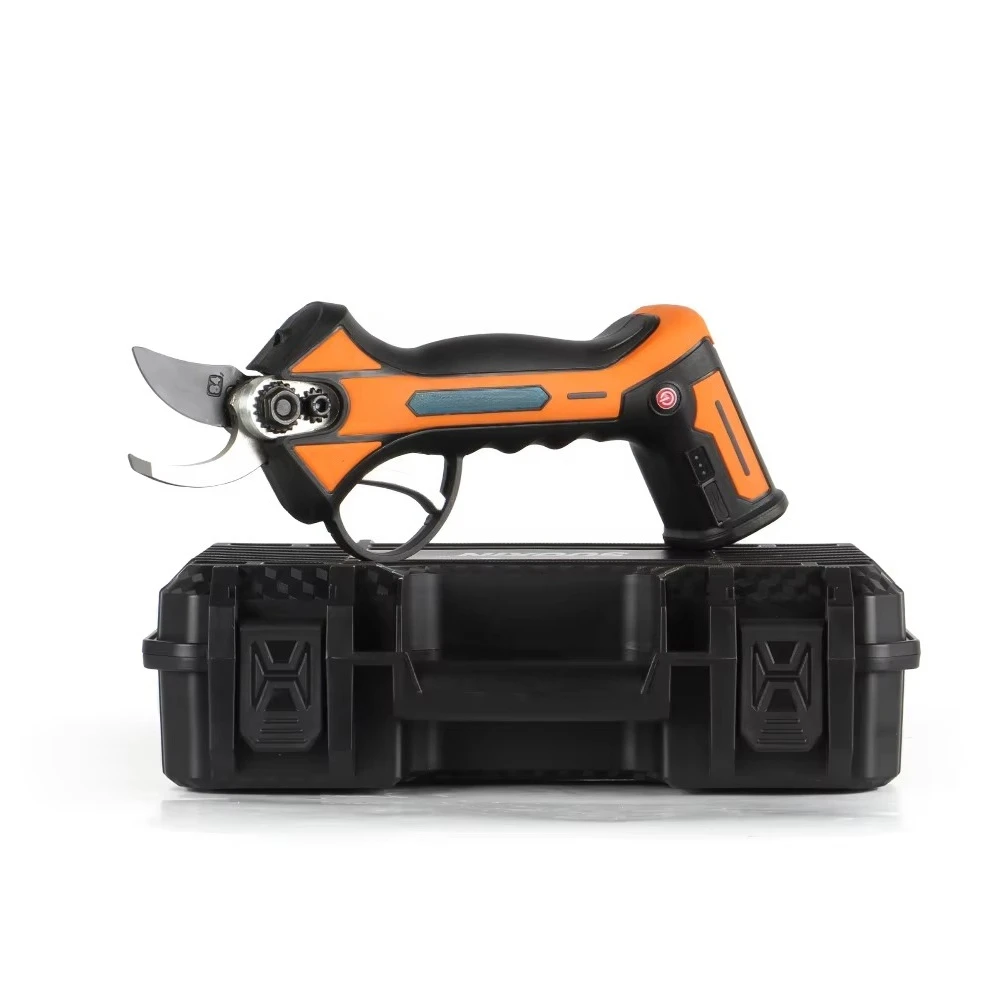 

Rechargeable USB Charge Powered 20mm/0.8inch Battery 8V 5.5ah Corte Electric Pruning Shears Cutter Branch Scissors