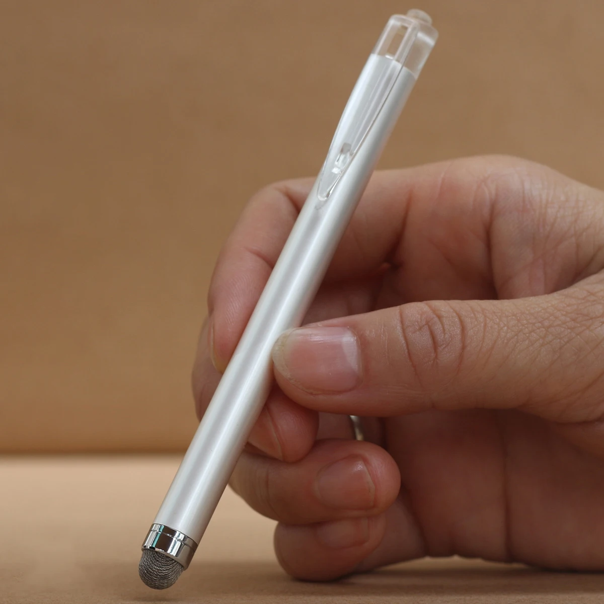

20 Pcs Tablet Stylus Pen Conductive Fiber Cloth Head Mesh Tips Touchscreen Silver Capacitive