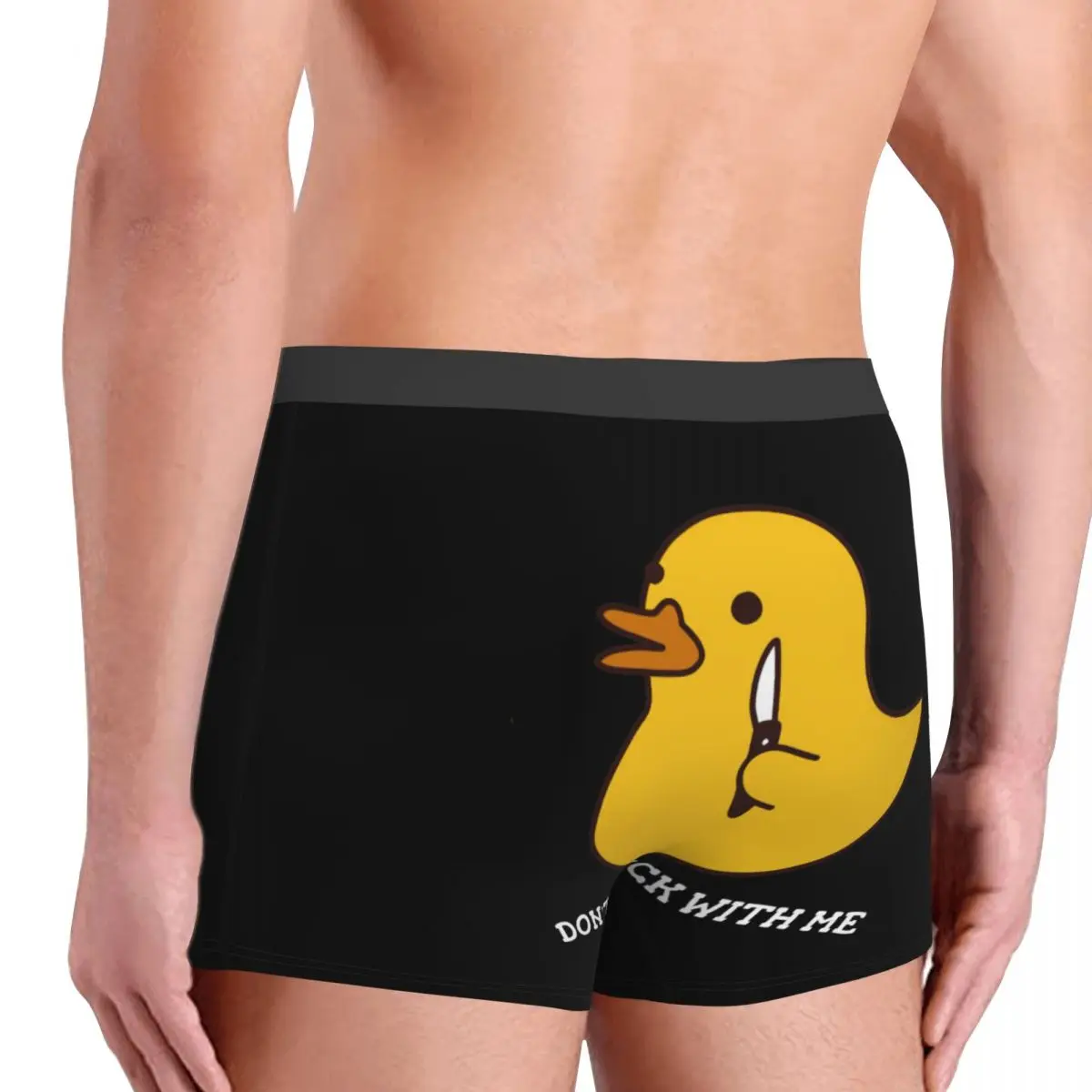 Custom Don\'t Duck With Me Rubber Duck Switchblade Boxers Shorts Men\'s Briefs Underwear Cool Underpants