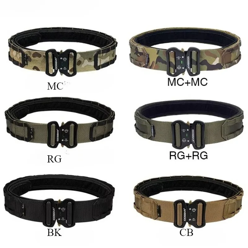 

Ronin Belt 2-inch Tactical Belt with Metal Buckle Camouflage Tactical Integrated Waist Belt Outdoor Hunting