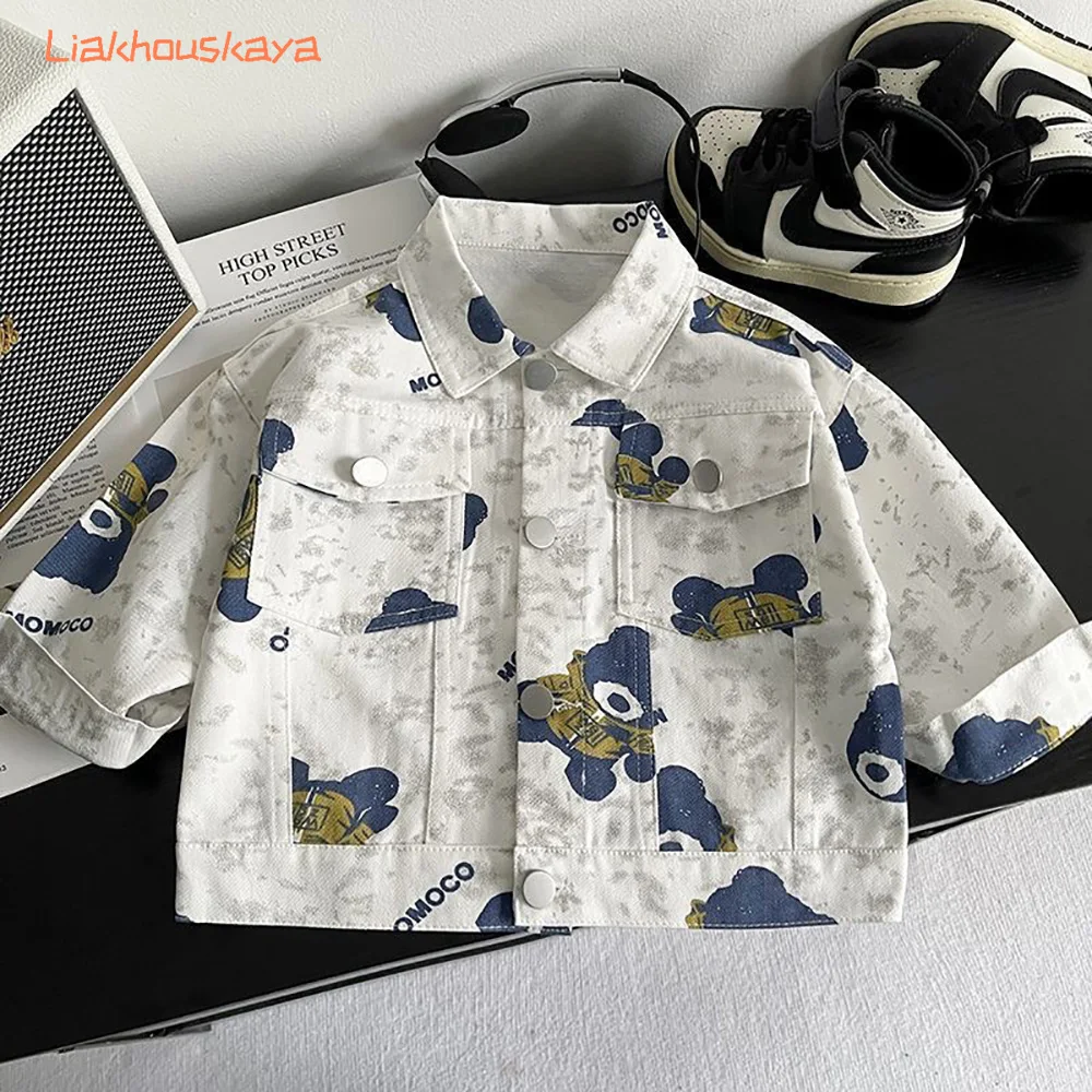 2026 New Boys Spring Autumn Jacket Fashion Casual Coat For Kids Toddler Baby  Outerwear All Match Streetwear Children Clothing