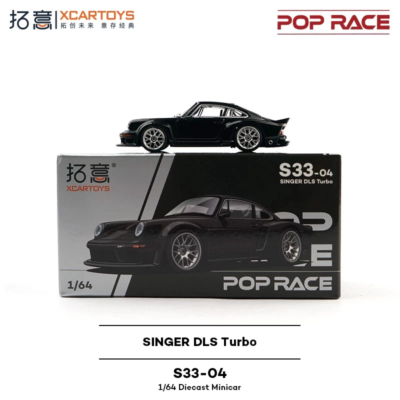 1:64 SINGER DLS Turbo Black Diecast Collector's Vehicle Model Car