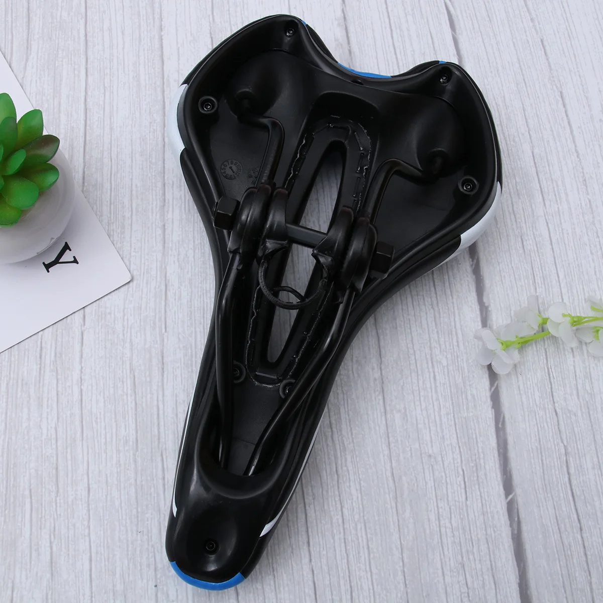 

Breathable Bike Saddle High Elastic Hollow-Out Seat for Road Mountain Cycling Lightweight Comfortable Cushion with Springs