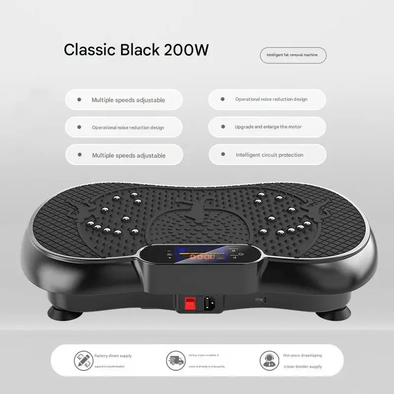 Vertical Vibration Plate, Steel Home Fitness Shaking Machine, Rhythmic Body Slimming Vibration Platform, Home Workout Equipment
