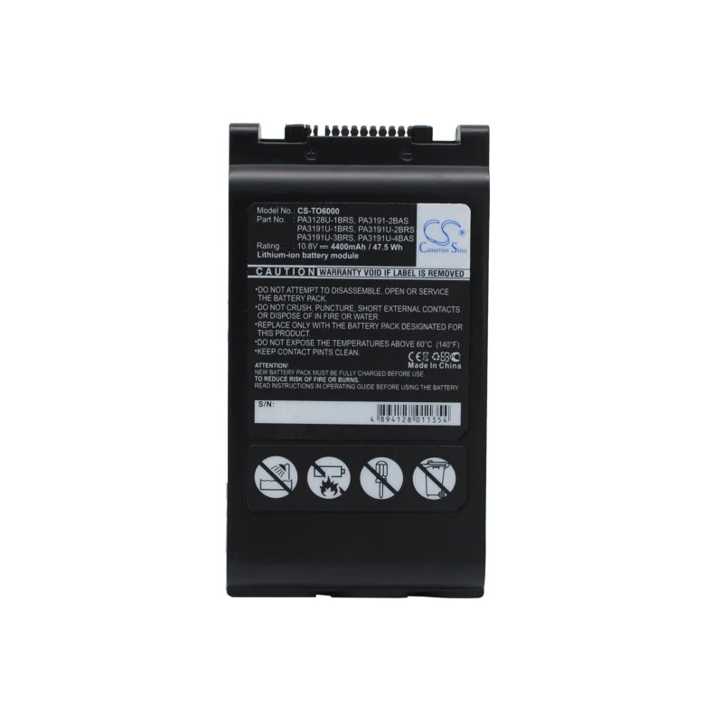 Li-ion Notebook, Laptop Battery for Toshiba, 10.8V, 4400mAh , Compatible Models: Portege 4000, Portege M200, Tecra M4-S115TD