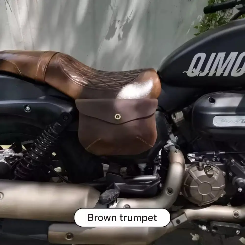 For QJMOTOR 300SRV SRV300side cover side bag automatic gear flash 350 modified accessories knight leather motorcycle bag