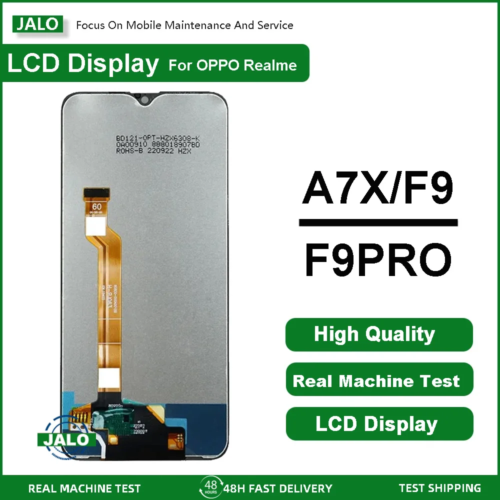

JALO Mobile Phone LCD Screen Assembly for OPPO A7X F9 F9PRO Integrated Screen LCD Display Touch Screen LCD Panel Replacement