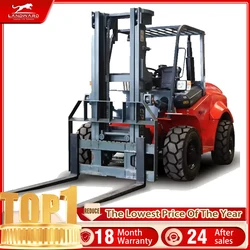 4x4 Forklift off Road Four Wheel All Terrain Forklift 3Ton Truck Handling Equipment 4WD Rough Terrain Diesel Forklift Customized