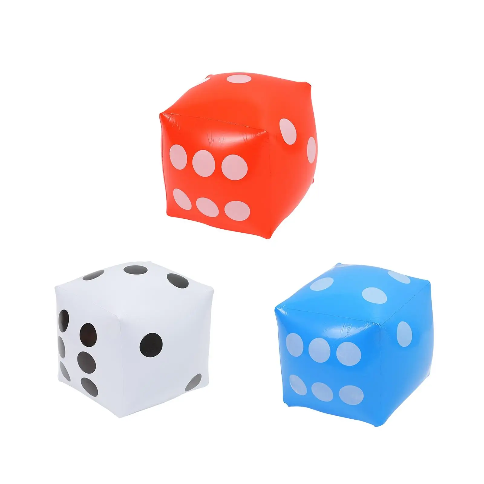 Inflatable Toys Dice Fun Game Props Dice for Party Favor Indoor Outdoor Game