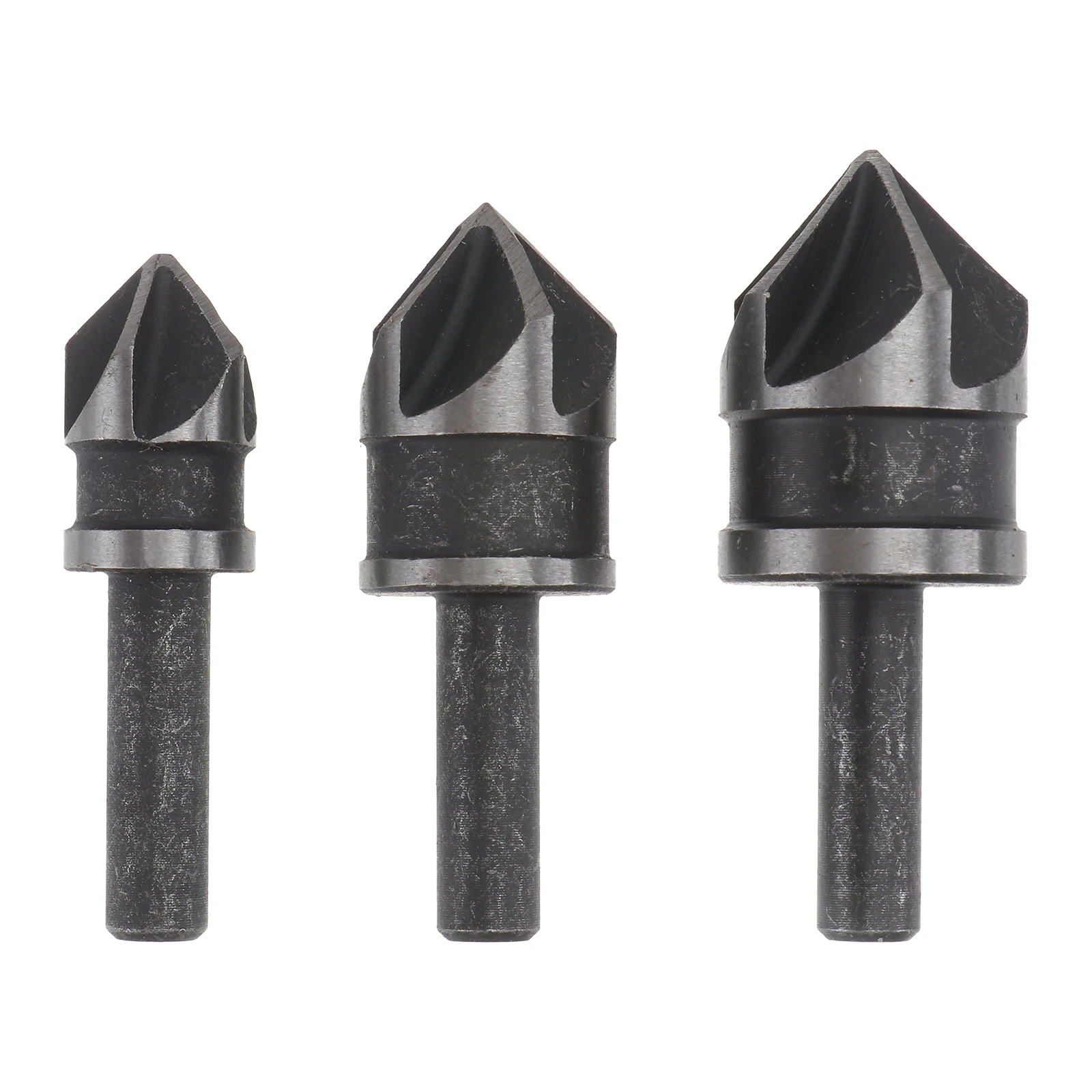 

3 Pcs Countersink Drill Bit Deburring Tool High carbon Steel Chamfering Groove Smooth Chip Processing Ideal Circular Aperture