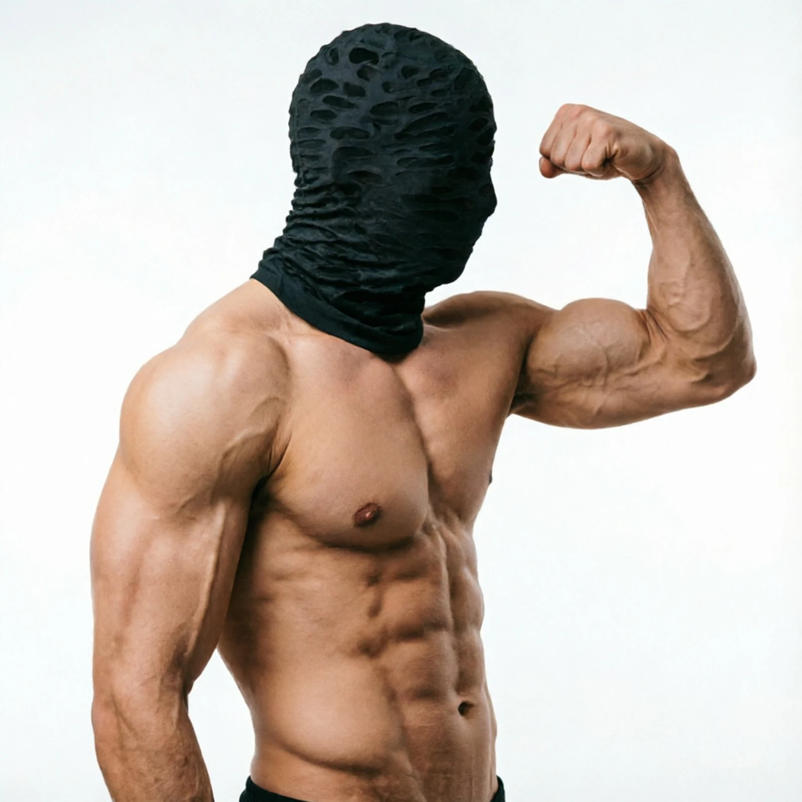 Damen Herren Balaclava Mütze Cosplay Kopfbedeckung Distressed Zerrissene Vollgesichtsmaske Party Halloween Festival Accessoires – Detail 2