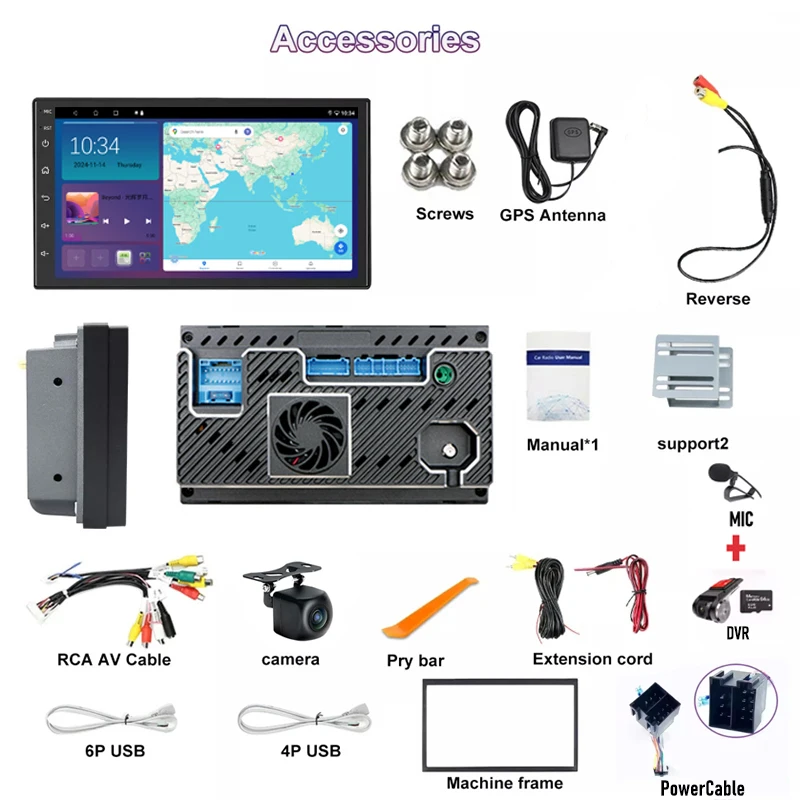 7 inch draadloze Carplay Android 15 autoradio voor VW Skoda Fabia 1 1999-2008, intelligent systeem met GPS, WIFI en navigatie