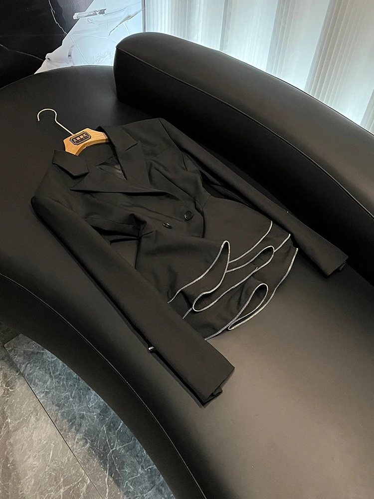 

New Advanced ort Tailored Jaet Women's Coat Spring Slimming Suit Collar Floral Patchwork Commute Sle Long Sve