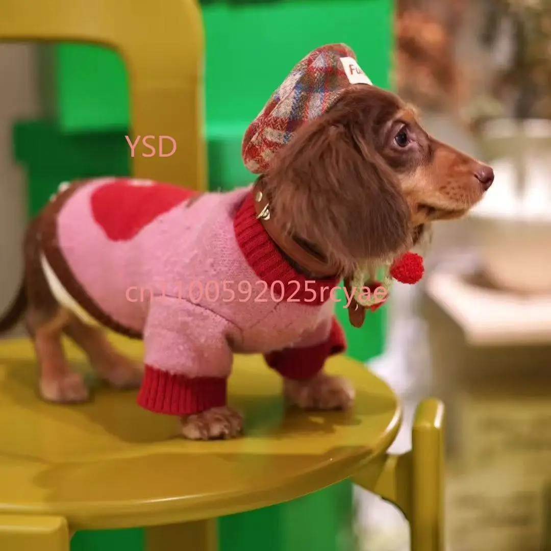 

Cat Pet Small and Medium Dog Clothes Teddy Bigbear Corgi Autumn and Winter Schnauzer Fadou Pomeranian Sweater