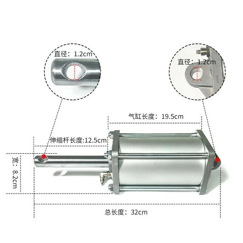 

Tire Changer Machine Part Rear Arm Air Cylinder Part U-226-228 Tyre Repair Tool 1Pc