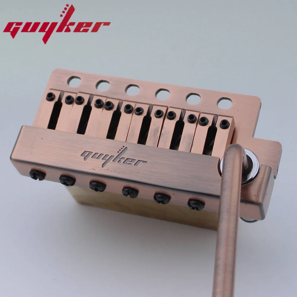 Guyker Guitar Tremolo Bridge String Spacing 10.8MM Guitar Bridge With Brass Saddle Brass Block