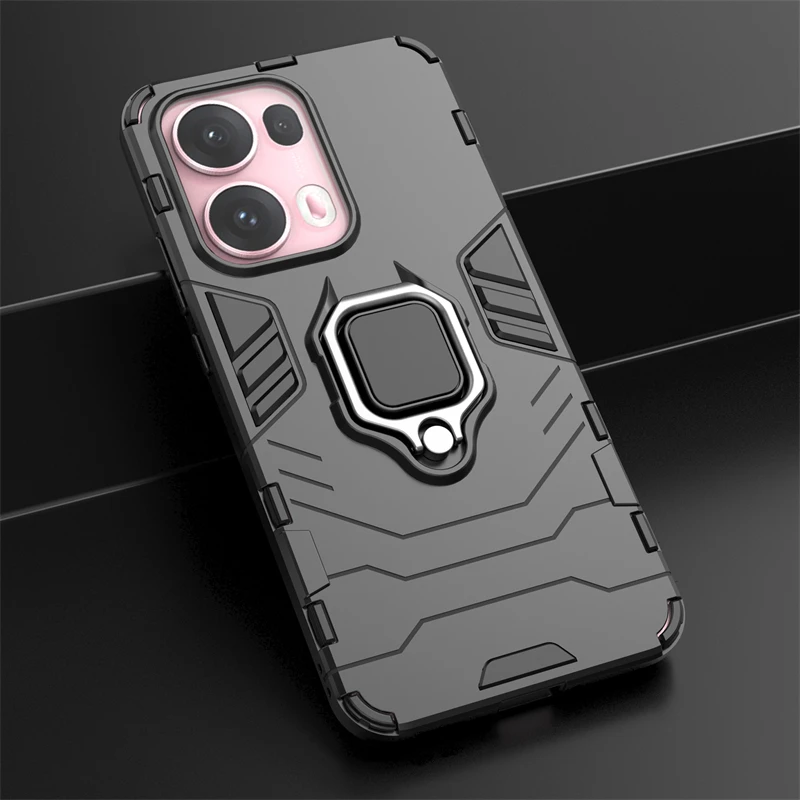 For Oppo Reno 13 Pro Reno13 Case Magnetic Ring Stand Holder Phone Case For Reno13Pro Reno13 Pro 5G Shockproof Armor Back Cover