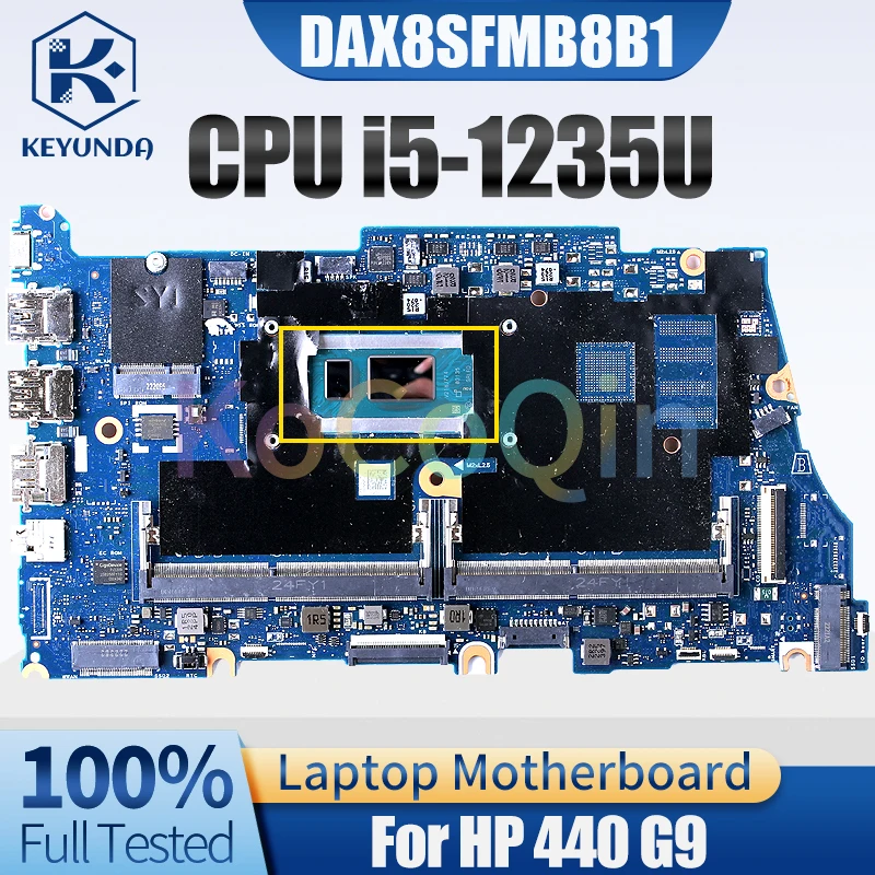 Imagem -02 - Laptop Motherboard para hp Dax8sfmb8b1 Notebook Mainboard I51235u Completo Testado