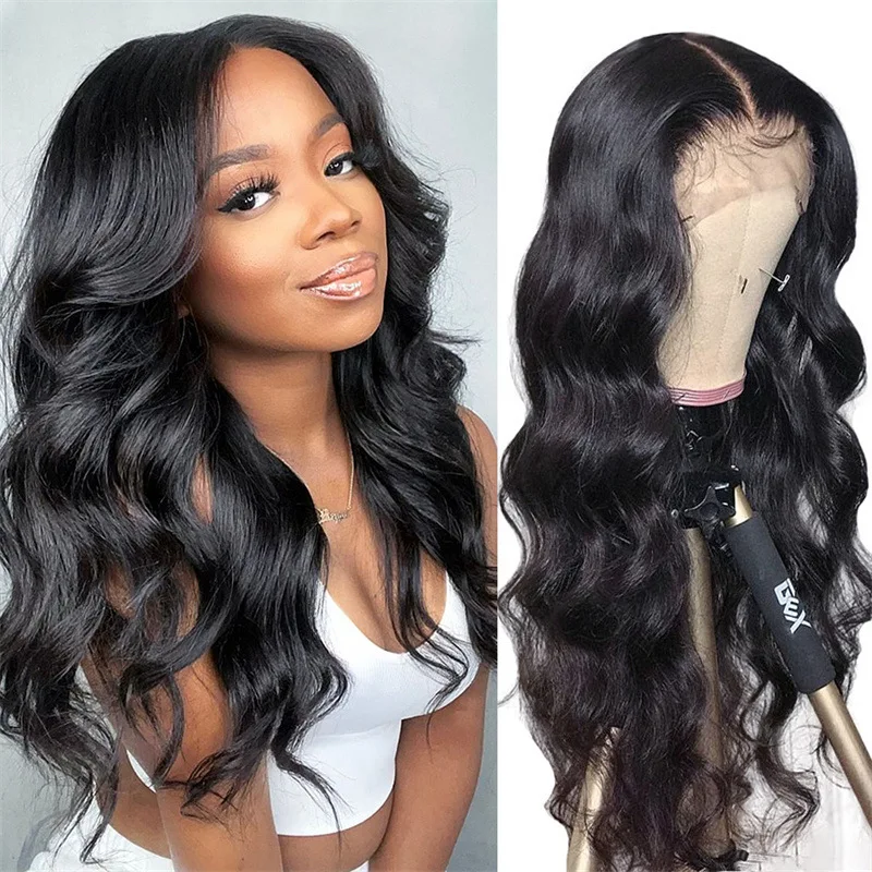 

European and American style women's with middle parting, wavy , fashionable synthetic long curly hair wigs