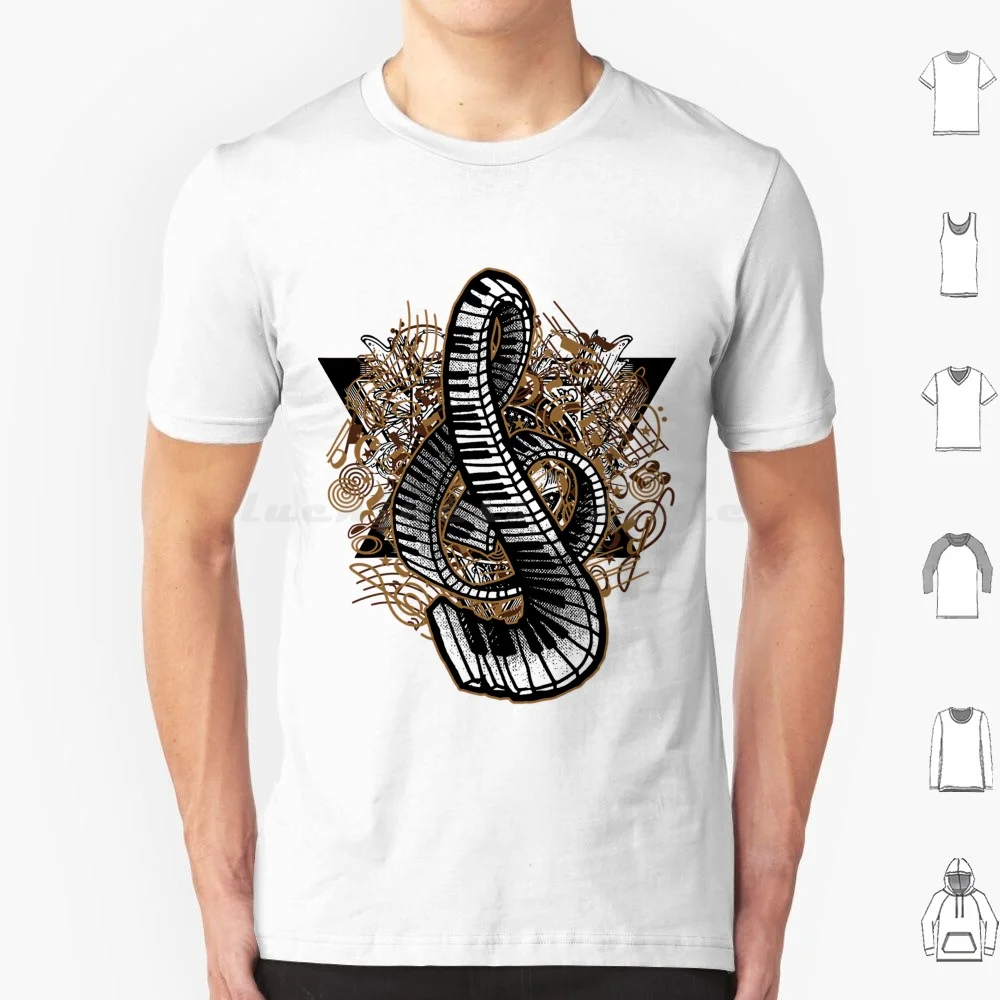 

Gifts For Pianist-Piano T Shirt Big Size 100% Cotton For Pianist Piano