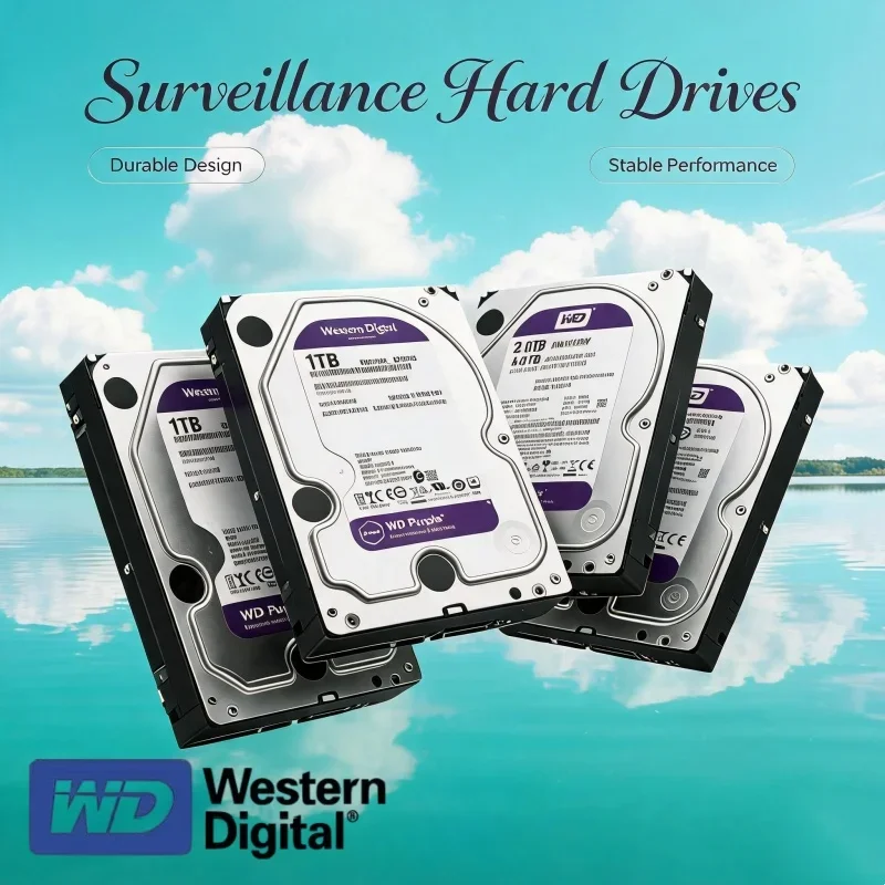 Western Digital WD Purple HDD 3TB 4TB SATA 6.0Gb/s 3.5" Hard Drive Disk For Ssd Hard Disk Round-The-Clock Monitoring Storage