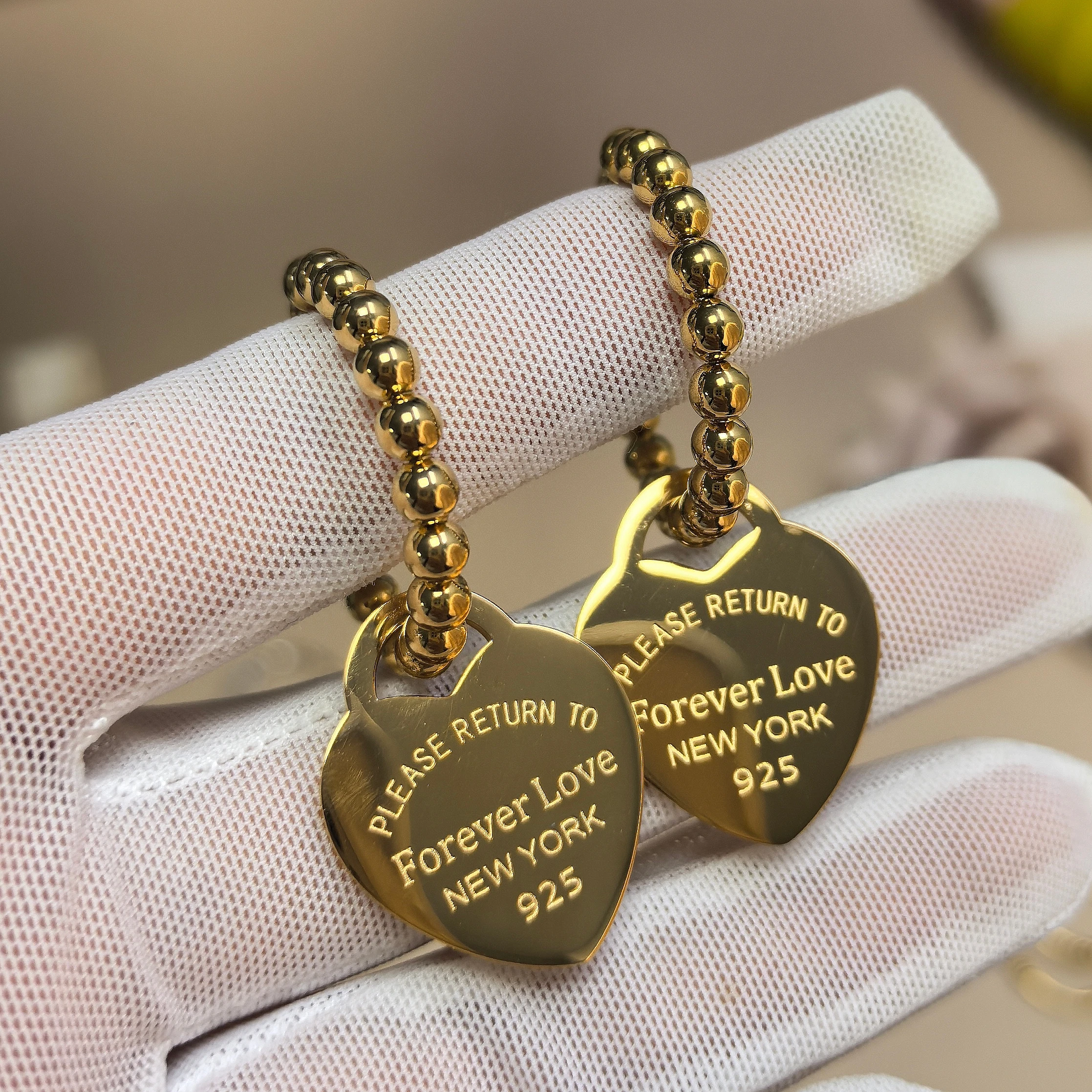 أقراط عالية الجودة على شكل قلب أقراط نسائية ذهبية اللون من الفولاذ المقاوم للصدأ إكسسوارات مجوهرات عتيقة هدايا بالجملة